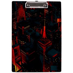 A Dark City Vector A4 Acrylic Clipboard by Proyonanggan