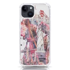 Vintage Landmarks Travel Iphone 14 Tpu Uv Print Case by Proyonanggan