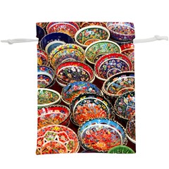 Art Background Bowl Ceramic Color Lightweight Drawstring Pouch (xl) by Proyonanggan
