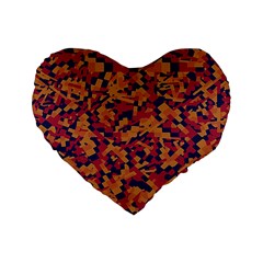 Kaleidoscope Dreams  Standard 16  Premium Heart Shape Cushions by dflcprintsclothing