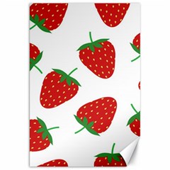 Seamless Pattern Fresh Strawberry Canvas 20  X 30  by Bangk1t