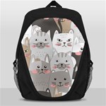 Cute Cats Seamless Pattern Backpack Bag Front