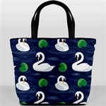 Swan Pattern Elegant Design Bucket Bag Front