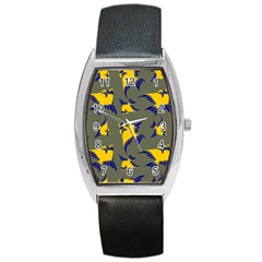Background Pattern Texture Design Wallpaper Barrel Style Metal Watch by pakminggu