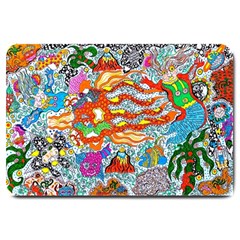 Supersonic Mermaid Chaser Large Doormat by chellerayartisans