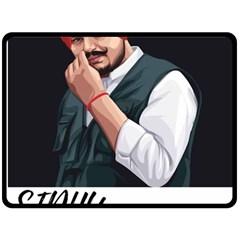 Moosewala Two Sides Fleece Blanket (large) by Mayank