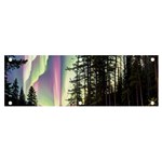 Northern Lights Aurora Borealis Banner and Sign 6  x 2  Front
