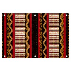 Textile Pattern Abstract Fabric Banner And Sign 6  X 4  by pakminggu