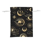 Asian Seamless Pattern With Clouds Moon Sun Stars Vector Collection Oriental Chinese Japanese Korean Lightweight Drawstring Pouch (S) Front