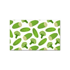 Vegetable Pattern With Composition Broccoli Sticker (rectangular) by pakminggu