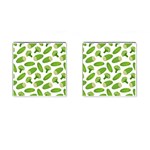 Vegetable Pattern With Composition Broccoli Cufflinks (Square) Front(Pair)