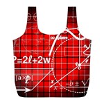 Geometry-mathematics-cube Full Print Recycle Bag (L) Front