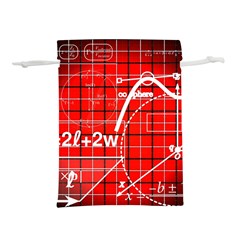 Geometry-mathematics-cube Lightweight Drawstring Pouch (m) by Bedest