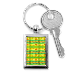 Birds-beach-sun-abstract-pattern Key Chain (rectangle) by Bedest