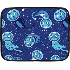 Cat Spacesuit Space Suit Astronauts Two Sides Fleece Blanket (mini) by pakminggu