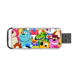 Illustration Cartoon Character Animal Cute Portable Usb Flash (two Sides) by Cowasu