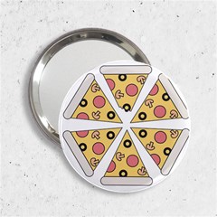 Pizza-slice-food-italian 2 25  Handbag Mirrors by Cowasu