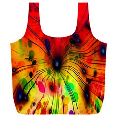 Color-background-structure-lines Full Print Recycle Bag (xxxl) by Cowasu