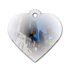 New York City Dog Tag Heart (two Sides) by Sarkoni