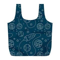 Space Seamless Pattern Full Print Recycle Bag (l) by Bedest