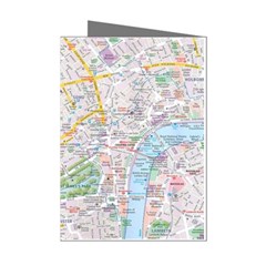 London City Map Mini Greeting Cards (pkg Of 8) by Bedest