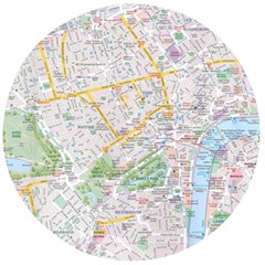 London City Map Wooden Bottle Opener (round) by Bedest