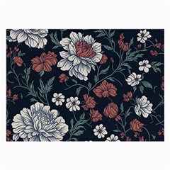 Flower Pattern Large Glasses Cloth by Bedest