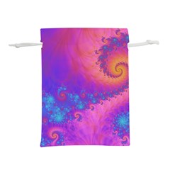 Fractal Art Artwork Magical Purple Lightweight Drawstring Pouch (m) by Proyonanggan