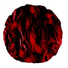 Followers,maroon,rose,roses Large 18  Premium Flano Round Cushions by nateshop