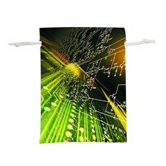 Machine Technology Circuit Electronic Computer Technics Detail Psychedelic Abstract Pattern Lightweight Drawstring Pouch (l) by Sarkoni