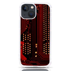 Technology Computer Circuit Iphone 13 Mini Tpu Uv Print Case by Sarkoni