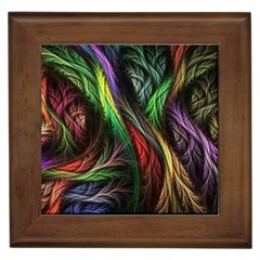 Abstract Psychedelic Framed Tile by Sarkoni