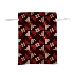 Oriental Dragon Motif Pattern Lightweight Drawstring Pouch (l) by Sarkoni