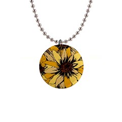 Colorful Seamless Floral Pattern 1  Button Necklace by Sarkoni