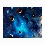 3d Universe Space Star Planet Small Glasses Cloth (2 Sides) Back