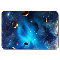 3d Universe Space Star Planet Large Doormat by Grandong