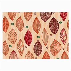 Forest Leaves Seamless Pattern With Natural Floral Large Glasses Cloth by Grandong