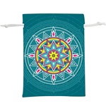 Abstract Digital Artwork Lightweight Drawstring Pouch (XL) Back