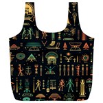 Hieroglyphs Space Full Print Recycle Bag (XXL) Back