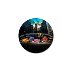 Teenage Mutant Ninja Turtles Leonardo Raphael Michelangelo Donatello Golf Ball Marker (10 Pack) by Sarkoni
