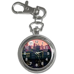 Pixel Art City Key Chain Watches by Sarkoni