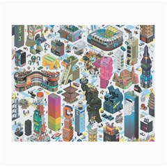 City Pattern Pixel Art Japan Small Glasses Cloth (2 Sides) by Sarkoni
