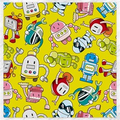 Robot Pattern Canvas 20  X 20  by Ndabl3x