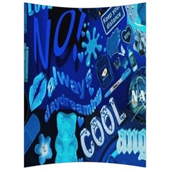 Really Cool Blue, Unique Blue Back Support Cushion by nateshop