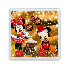 Cartoons, Disney, Merry Christmas, Minnie Memory Card Reader (square) by nateshop