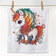 Baby Unicorn T- Shirt Colourful Bay Unicorn T- Shirt Yoga Reflexion Pose T- Shirtyoga Reflexion Pose T- Shirt Face Towel by hizuto