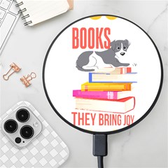 Best Friend T- Shirt Cool Dog Pet Book Saying T- Shirt Yoga Reflexion Pose T- Shirtyoga Reflexion Pose T- Shirt Wireless Fast Charger(black) by hizuto