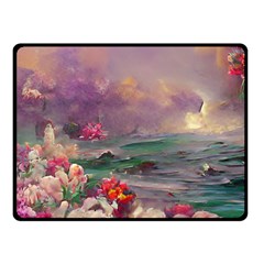 Abstract Flowers  Fleece Blanket (small) by Internationalstore