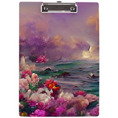 Abstract Flowers  A4 Acrylic Clipboard by Internationalstore