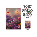 Floral Blossoms  Playing Cards 54 Designs (Mini) Front - Heart2